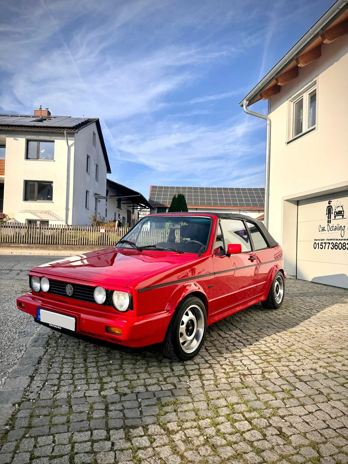 Volkswagen Golf Cabriolet nach Lackkorrektur und Wachsversiegelung